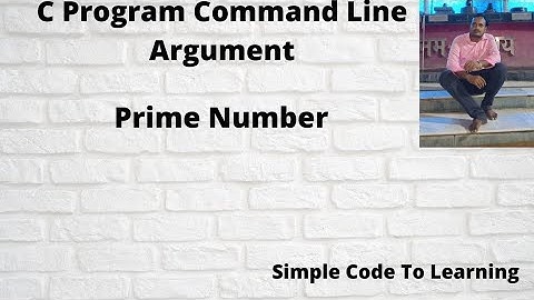 2 : Command Line Argument  C Program To Check Prime Number || MCS-011|| O level (Hindi)