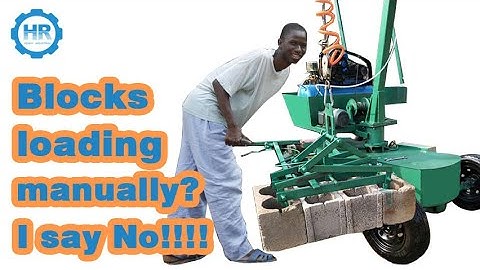 Block clamp machine / block loading magic/brick delivery amaze for carrying onto truck or stacking