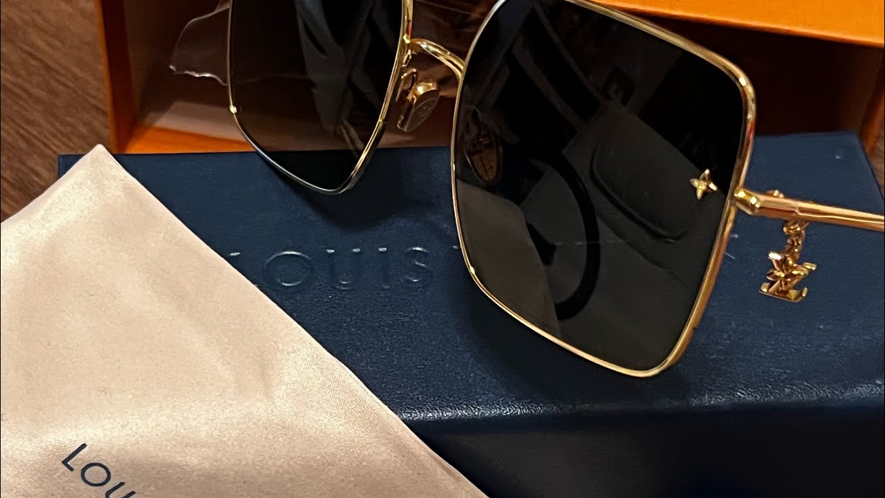 LOUIS VUITTON UNBOXING SQUARE SUNGLASSES TRY ON & REVIEW