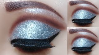 Party Eye Makeup Tutorial with easy technique | Soft Glitter Eye Makeup for Wedding Step by step