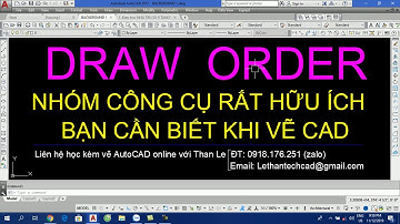 Sắp xếp trật tự trên dưới các đối tượng trong AutoCAD - Draw Order in AutoCAD