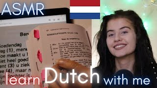 ASMR learn DUTCH with me - Dutch for BEGINNERS (whispered) | whispering, show & tell