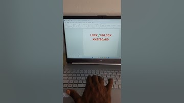 Laptop keyboard Lock and Unlock How to lock Laptop keyboard