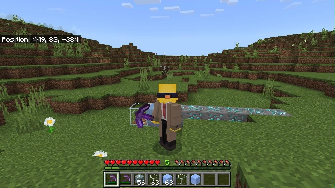 Was kann mann mit einer behutsamkeit und glück Spitzhacke in Minecraft machen 