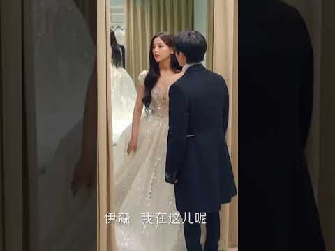 Meet ex-boyfriend in a wedding dress shop 💔💔 #cdrama #chinesedrama #whenwewritelovestory