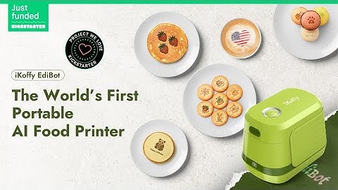Kickstarter: iKoffy EdiBot, the First AI Portable Full-Color Food Printer