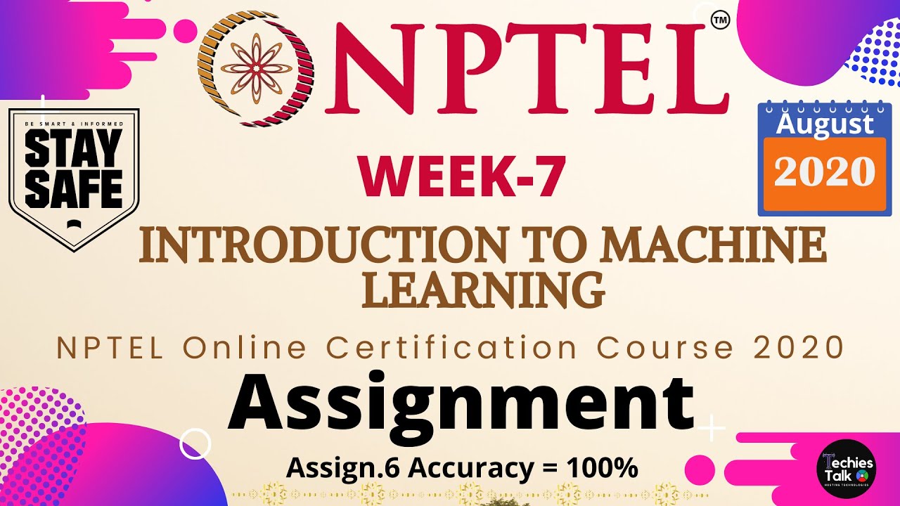 nptel machine learning assignment 7 solution