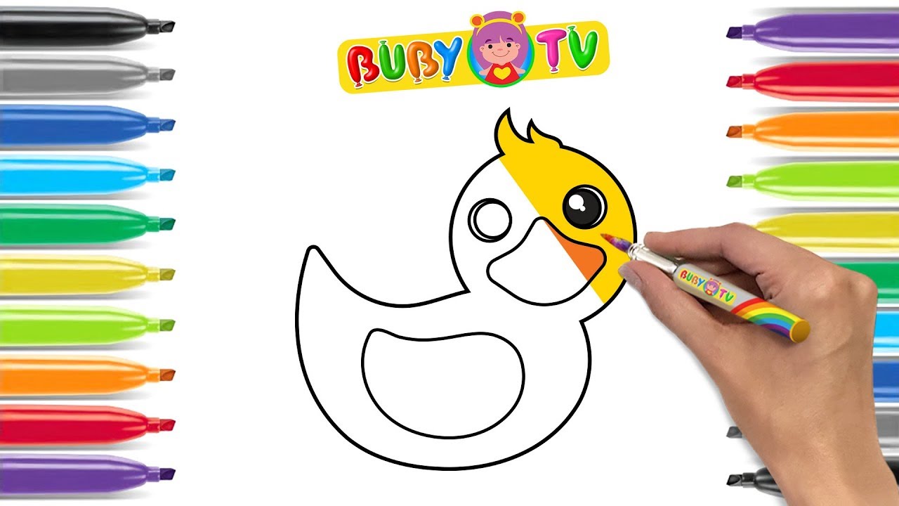 Impara A Disegnare Una Paperella Disegni Facili Di Animali Per Bambini Lezioni Di Disegno Youtube