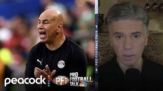 Egypt coach Hossam Hassan accuses FIFA of favoring Argentina | Pro Football Talk | NFL on NBC screenshot 2