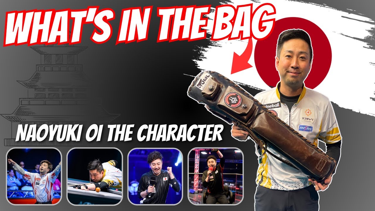 Japan’s star Pro Pool player Naoyuki Ōi ‘What’s in the Bag?’ 