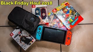 Black Friday 2018 Nintendo Switch + Mario Kart Bundle Haul Unboxing