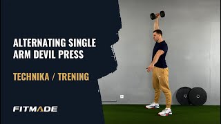 Alternating single arm devil press - Ćwiczenie / Prawidłowa Technika |  FITMADE