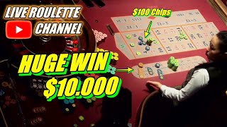 🔴 LIVE ROULETTE |🚨 HUGE WIN 💲10.000 In Real Vegas Casino 🎰 $100 Chips Bets Session ✅ 2024-05-23