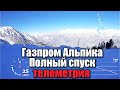 Красная Поляна 2021. Газпром Альпика полный спуск.