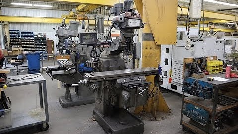 Webb 4VK Vertical Milling Machine, Variable Speed, Servo Table Feed, Newall 2-Axis DRO & More