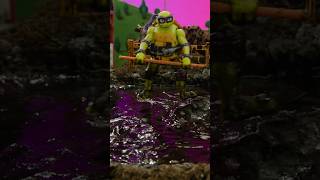 TMNT toys fight Superfly and mutants in oozy MUD! | Toymation #shorts