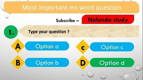 How to Make An Easy Quiz Questions Template Using PowerPoint