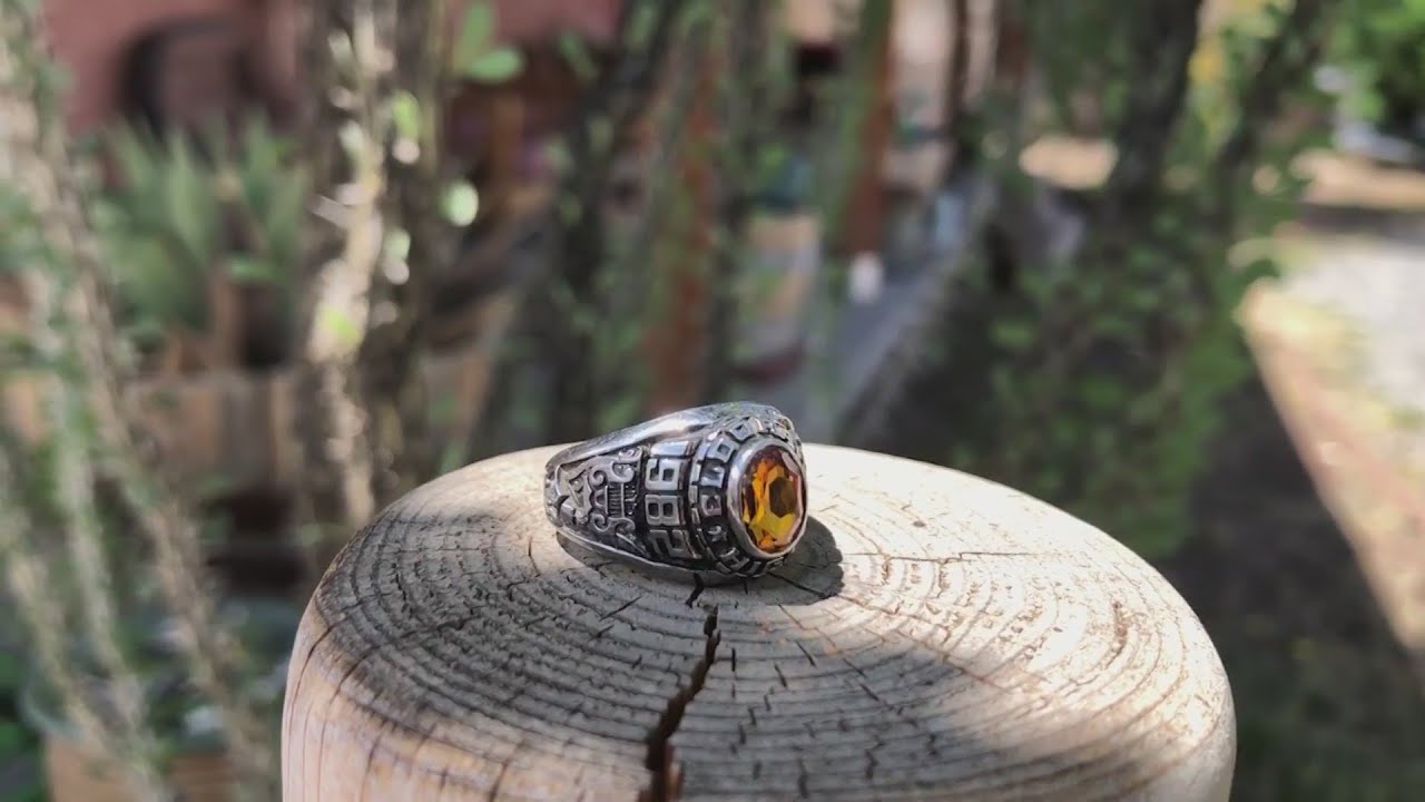 Missing 1982 Albuquerque class ring found and returned to owner - YouTube