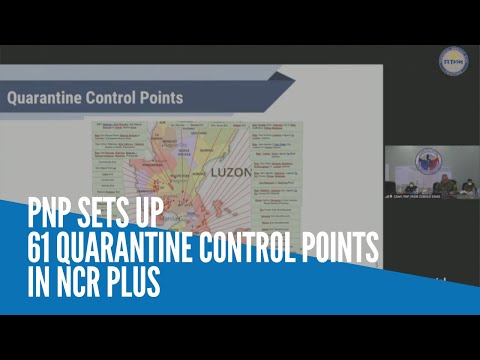 PNP sets up 61 quarantine control points in NCR Plus