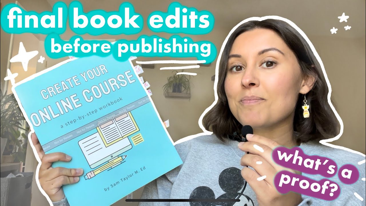 how to edit your book proof (what to look for before publishing!) - YouTube
