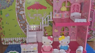 6 Minutes Satisfying Video with Unboxing Hello Kitty 2 Storey House Set |asmr