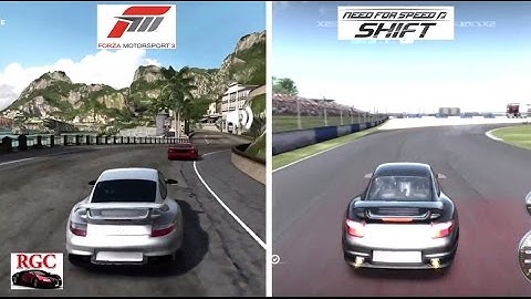 Forza Motorsport 3 vs Need for Speed Shift - Porsche 911 GT2 Graphics & Sound Comparison