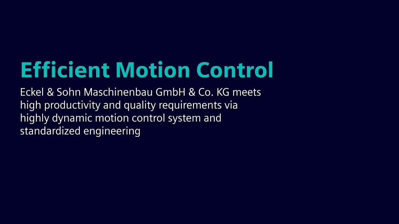 Effizientes Motion Control mit SINAMICS S210 - Kundenreferenz