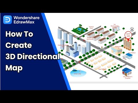 How to Create a Directional Map - 3D Street Map