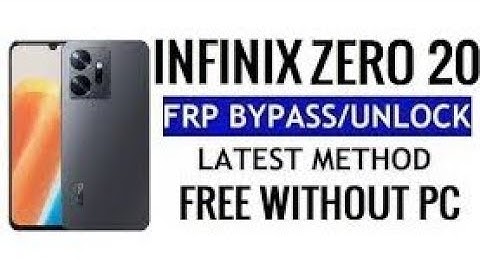 infinix zero 20 frp bypass without pc | infinix  x6821 google account remove new security 2023 trick
