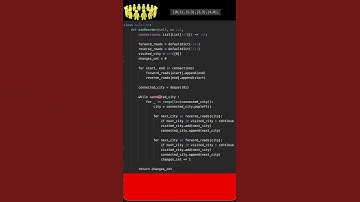 #LeetCode #1466 #Reorder #Routes to #Make #All #Paths #Lead to the #City #Zero
