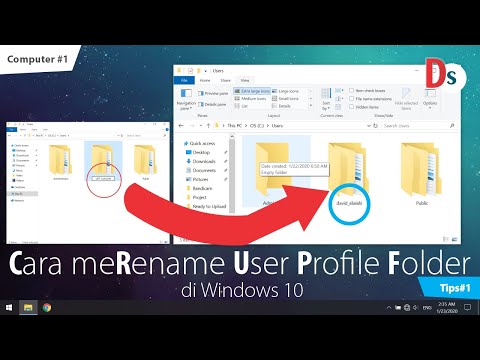 Video: Cara Mengubah Nama Folder Pengguna Di Windows 10 Pro