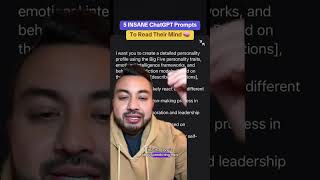 5 POWERFUL ChatGPT Prompts to help you read someon's mind and... #Shorts #domricci_