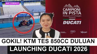 Crazy! KTM Tests 850cc Engine, 2026 Ducati MotoGP Livery Launch Schedule, Marc Marquez Update!