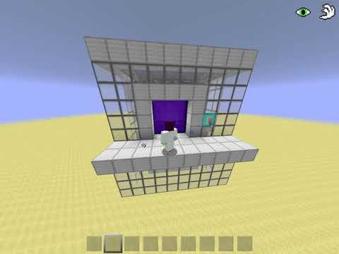 マインクラフト　自作　幅3マスの隠しネザーゲート（紹介）