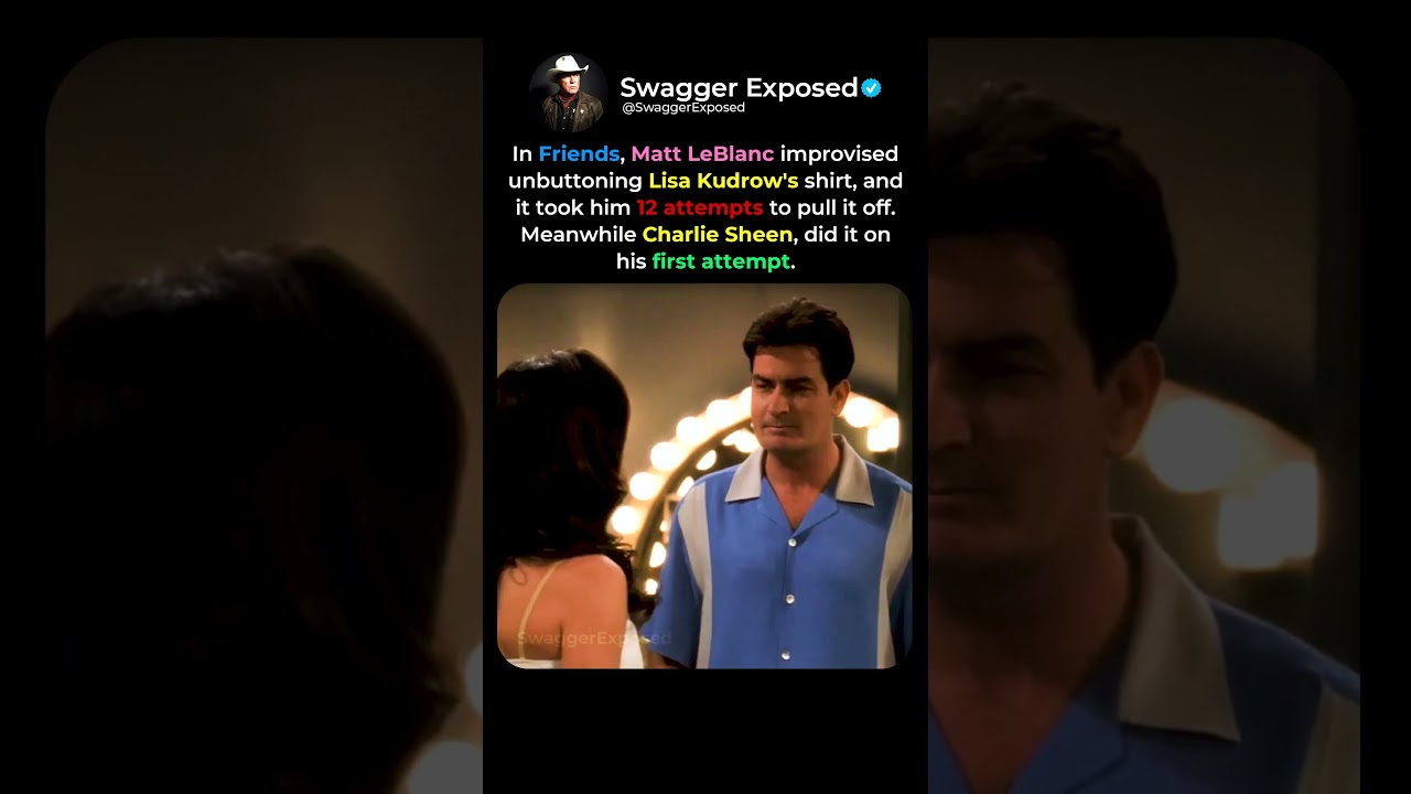 When Charlie Sheen Outdid Matt LeBlanc in This Scene 😂👕