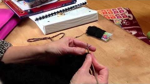 Long Chain Bind Off with Beads