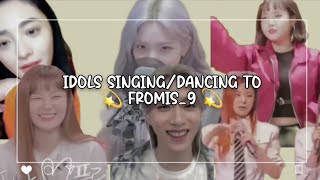 KPOP IDOLS DANCING & SINGING TO FROMIS_9 Glass Shoes - We Go