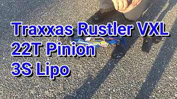 Traxxas Rustler VXL speed run!