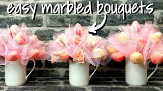 Mini Marbled Strawberry Bouquets