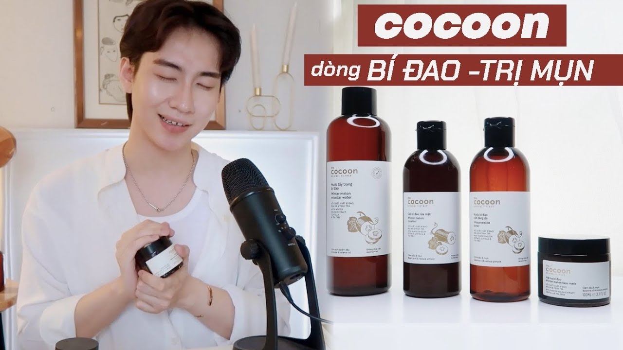 REVIEW COCOON dòng BÍ ĐAO - TRỊ MỤN | Mỹ phẩm 100% thuần chay Việt Nam bảo vệ môi trường | đucanhday