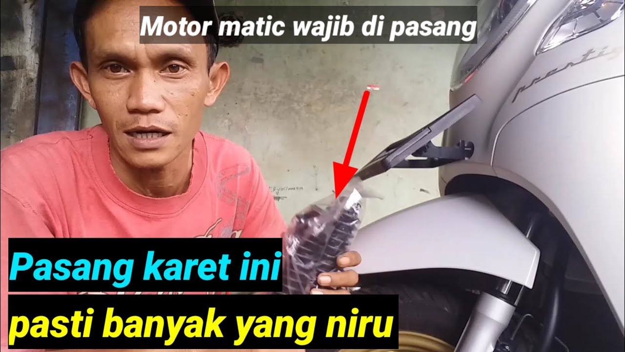 Pasang karet spiral penutup As shock depan Menjaga Biar gak gampang