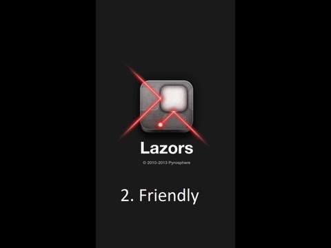 Lazors 2. Friendly - Levels 1-10 Walkthrough