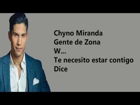 Quedate Conmigo (letra)- Chino Miranda Ft Wisin Y Gente De Zona