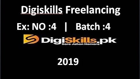 Freelancing Exercise No 4  Solution | Digiskills Freelancing Batch 4