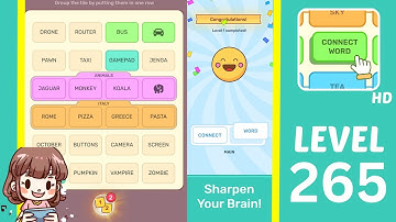 Connect Word Level 265 Answers Walkthrough