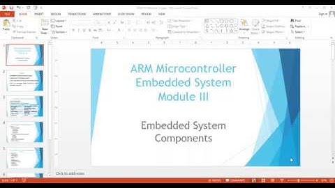 ARM ES Module 3 Lecture 1