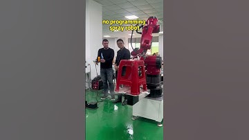 Programming-free spray robot.  #spraying #industrialrobot  #sixaxisrobot #robotics #automatic