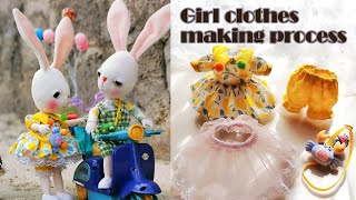 Bebe rabbit girl clothes making process-10