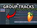 How to GROUP (&amp; hide) Tracks in FL Studio