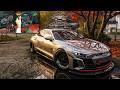 Driving a 960HP Audi RS e-tron GT in Forza Horizon 6! | Steering Wheel POV